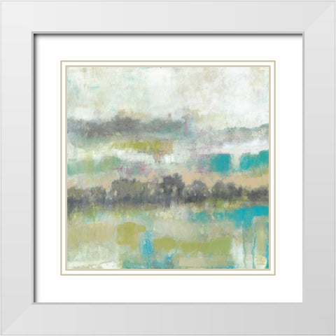 Fresh Landscape II White Modern Wood Framed Art Print with Double Matting by Goldberger, Jennifer