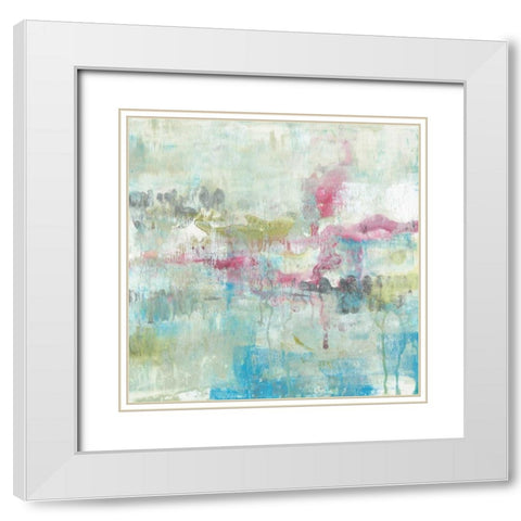 Fresh Abstract I White Modern Wood Framed Art Print with Double Matting by Goldberger, Jennifer