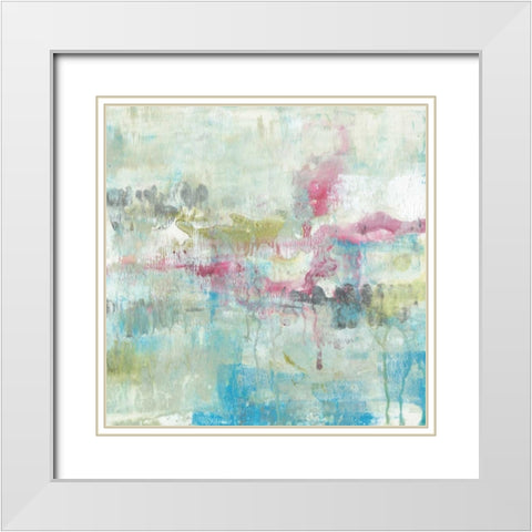 Fresh Abstract I White Modern Wood Framed Art Print with Double Matting by Goldberger, Jennifer