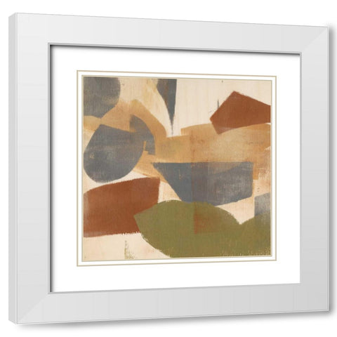 Tip Top I White Modern Wood Framed Art Print with Double Matting by Goldberger, Jennifer