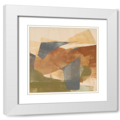 Tip Top II White Modern Wood Framed Art Print with Double Matting by Goldberger, Jennifer