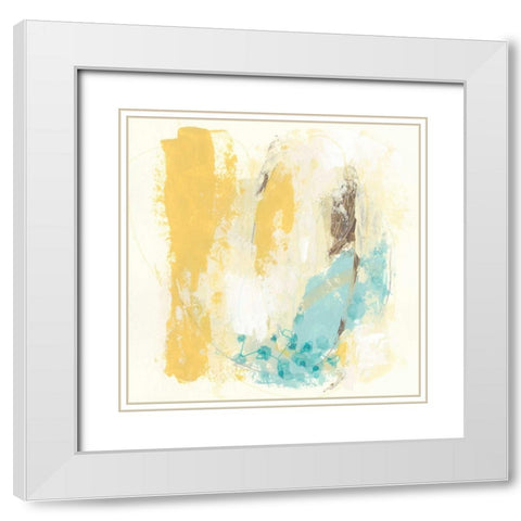Diadem I White Modern Wood Framed Art Print with Double Matting by Vess, June Erica