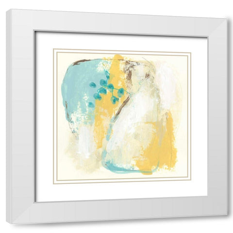 Diadem II White Modern Wood Framed Art Print with Double Matting by Vess, June Erica