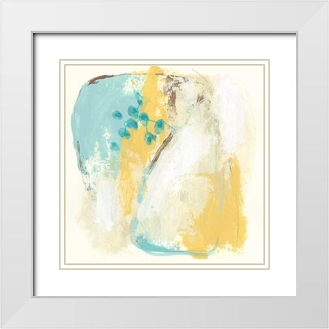 Diadem II White Modern Wood Framed Art Print with Double Matting by Vess, June Erica