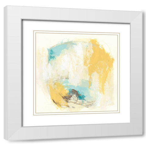Diadem III White Modern Wood Framed Art Print with Double Matting by Vess, June Erica