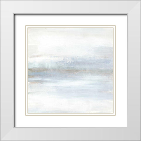 Cape Horizon I White Modern Wood Framed Art Print with Double Matting by Vess, June Erica