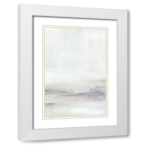 Estuary I White Modern Wood Framed Art Print with Double Matting by Vess, June Erica