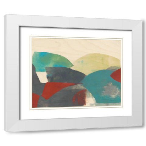 Ship Shape I White Modern Wood Framed Art Print with Double Matting by Goldberger, Jennifer