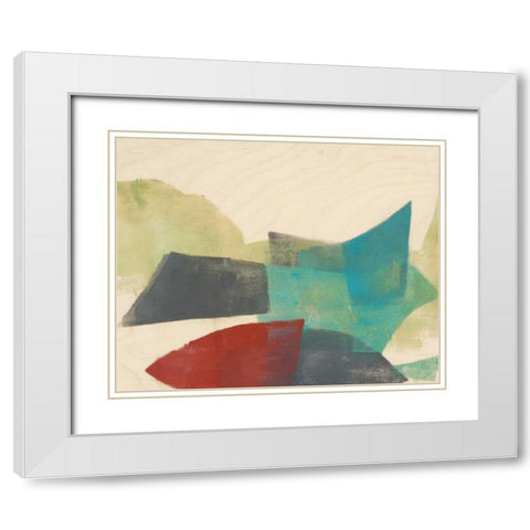 Ship Shape II White Modern Wood Framed Art Print with Double Matting by Goldberger, Jennifer