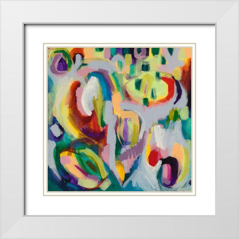 Color Theory White Modern Wood Framed Art Print with Double Matting by Galapon, Nikki