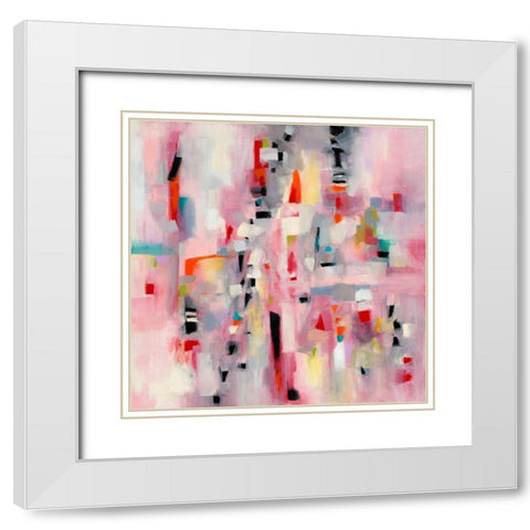 Relax I White Modern Wood Framed Art Print with Double Matting by Galapon, Nikki