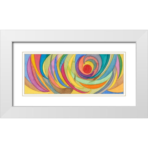 Watercolor Arches White Modern Wood Framed Art Print with Double Matting by Galapon, Nikki