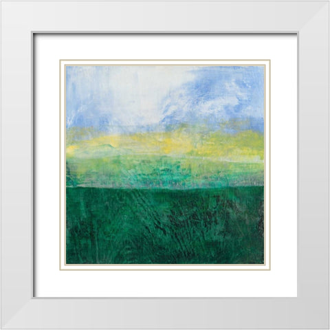 Whispers Emerge I White Modern Wood Framed Art Print with Double Matting by Suderman, Karen