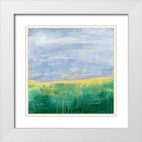 Whispers Emerge II White Modern Wood Framed Art Print with Double Matting by Suderman, Karen