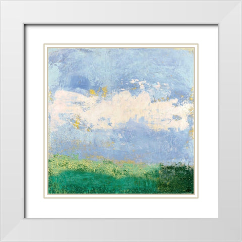 Whispers Emerge III White Modern Wood Framed Art Print with Double Matting by Suderman, Karen