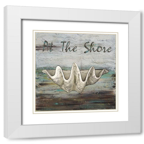 At the Shore I White Modern Wood Framed Art Print with Double Matting by Reynolds, Jade