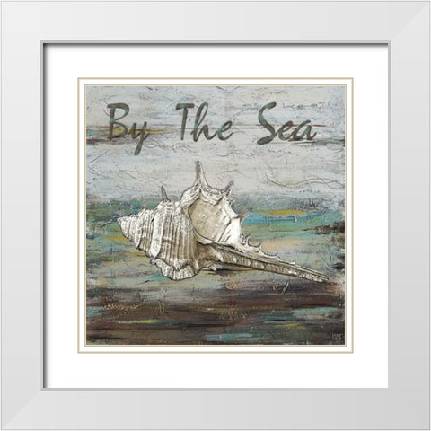 At the Shore II White Modern Wood Framed Art Print with Double Matting by Reynolds, Jade