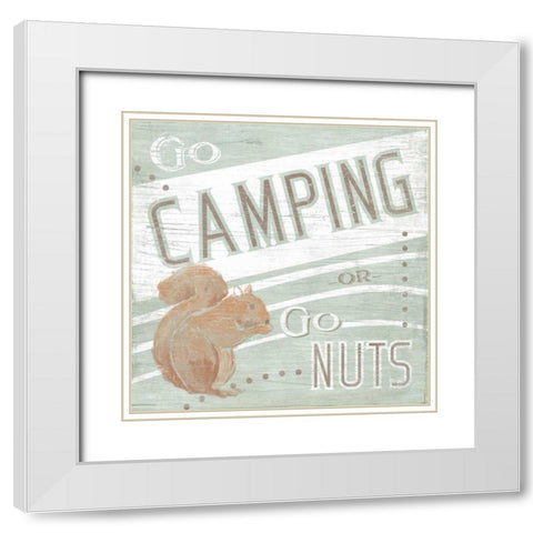 Lodge Life II White Modern Wood Framed Art Print with Double Matting by Vess, June Erica