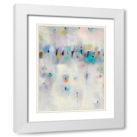 Procession II White Modern Wood Framed Art Print with Double Matting by Galapon, Nikki