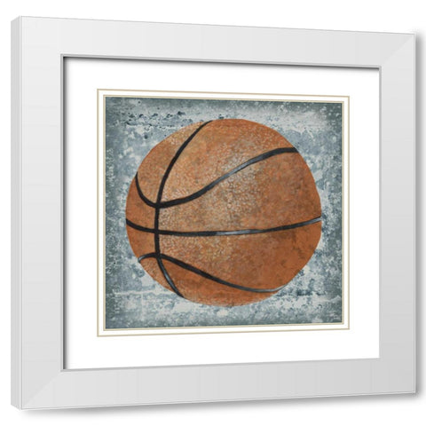 Grunge Sporting I White Modern Wood Framed Art Print with Double Matting by Studio W