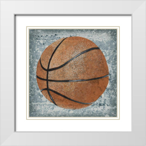 Grunge Sporting I White Modern Wood Framed Art Print with Double Matting by Studio W