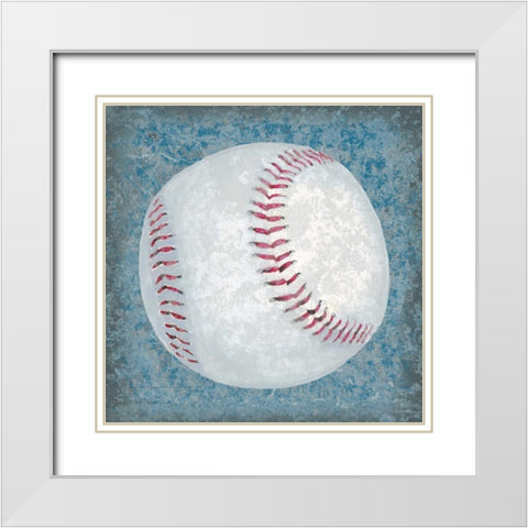 Grunge Sporting III White Modern Wood Framed Art Print with Double Matting by Studio W
