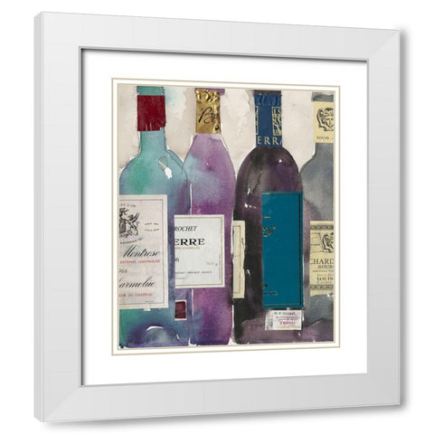 Custom Dinner Party II (ASH) White Modern Wood Framed Art Print with Double Matting by Dixon, Samuel