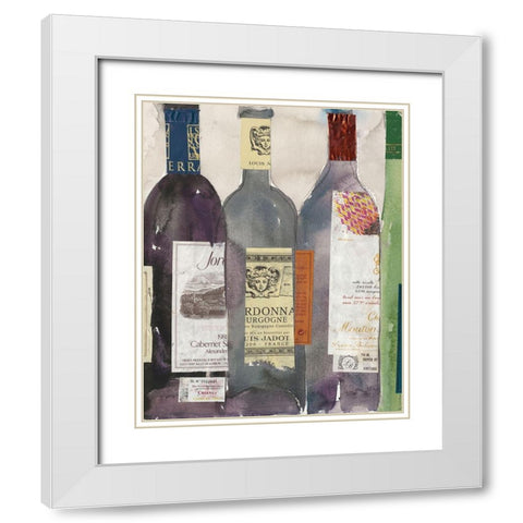 Custom Dinner Party III (ASH) White Modern Wood Framed Art Print with Double Matting by Dixon, Samuel