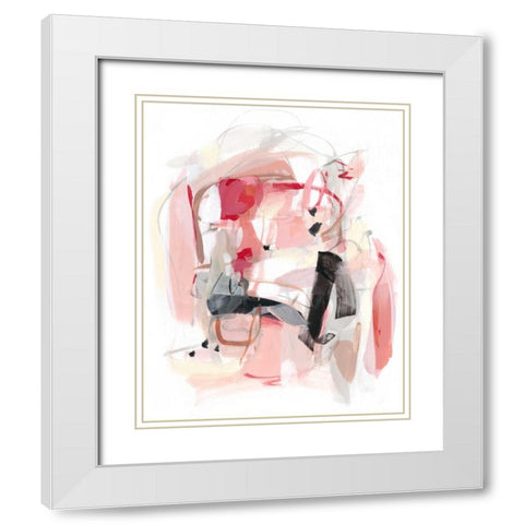 Soft Speak  II White Modern Wood Framed Art Print with Double Matting by Long, Christina