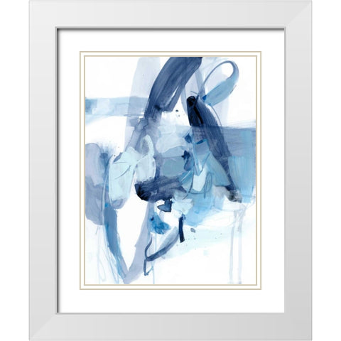 Saturday Night I White Modern Wood Framed Art Print with Double Matting by Long, Christina