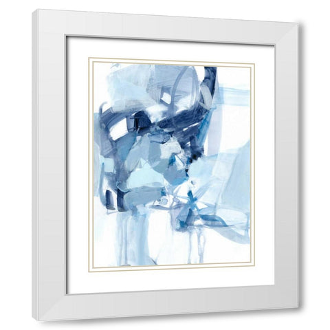 Saturday Night II White Modern Wood Framed Art Print with Double Matting by Long, Christina