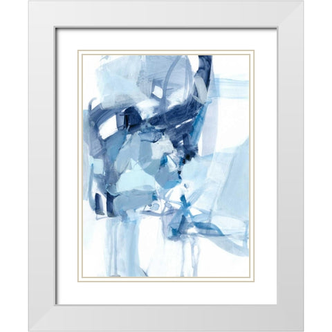 Saturday Night II White Modern Wood Framed Art Print with Double Matting by Long, Christina