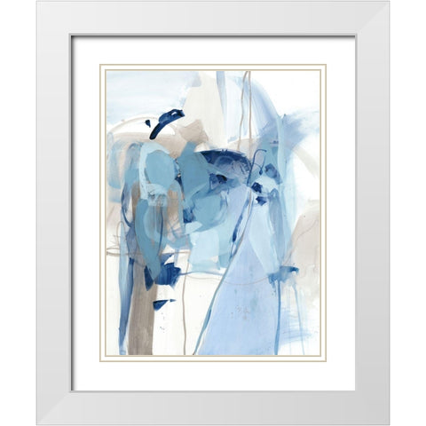Friday Night I White Modern Wood Framed Art Print with Double Matting by Long, Christina
