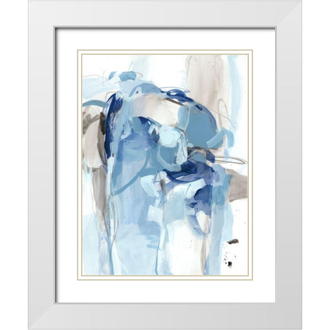 Friday Night II White Modern Wood Framed Art Print with Double Matting by Long, Christina