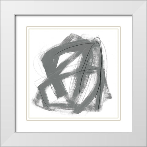 Tessellation II White Modern Wood Framed Art Print with Double Matting by Vess, June Erica