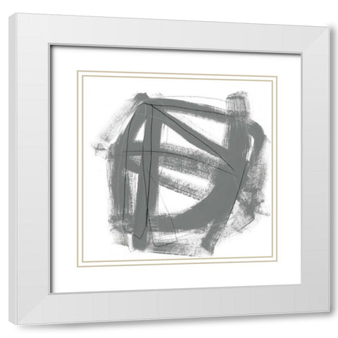 Tessellation VI White Modern Wood Framed Art Print with Double Matting by Vess, June Erica