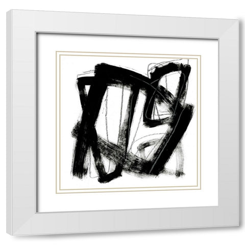 Tessellation VII White Modern Wood Framed Art Print with Double Matting by Vess, June Erica