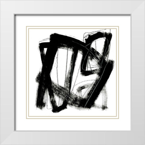 Tessellation VII White Modern Wood Framed Art Print with Double Matting by Vess, June Erica