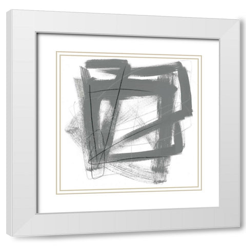 Tessellation VIII White Modern Wood Framed Art Print with Double Matting by Vess, June Erica