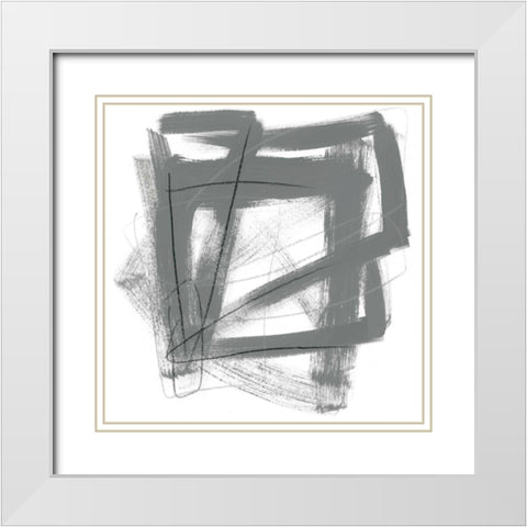 Tessellation VIII White Modern Wood Framed Art Print with Double Matting by Vess, June Erica