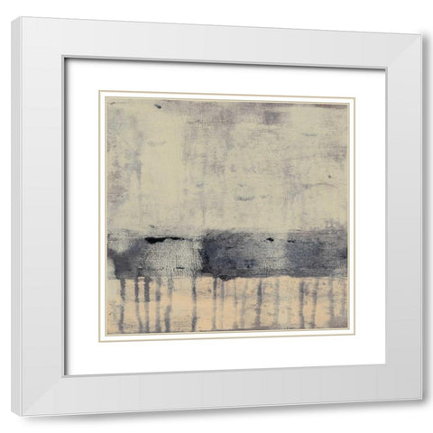 Neutral Dream I White Modern Wood Framed Art Print with Double Matting by Goldberger, Jennifer