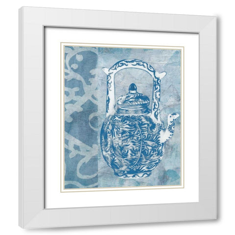 Chinese Teapot  II White Modern Wood Framed Art Print with Double Matting by McCavitt, Naomi