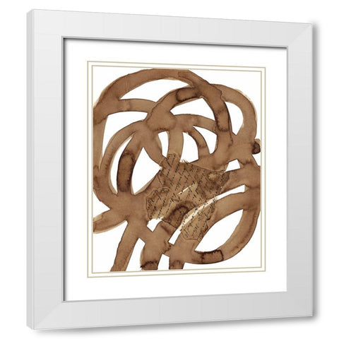 Journey III White Modern Wood Framed Art Print with Double Matting by McKenzie, Steve