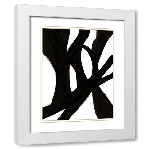 Jagged IV White Modern Wood Framed Art Print with Double Matting by McKenzie, Steve