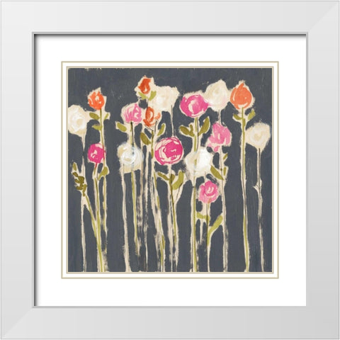 Laurels Lollies II White Modern Wood Framed Art Print with Double Matting by Goldberger, Jennifer