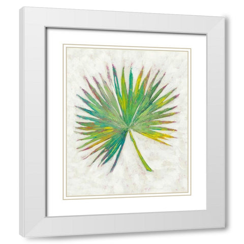 Vacation Palms I White Modern Wood Framed Art Print with Double Matting by Zarris, Chariklia