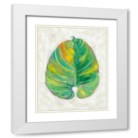 Vacation Palms II White Modern Wood Framed Art Print with Double Matting by Zarris, Chariklia