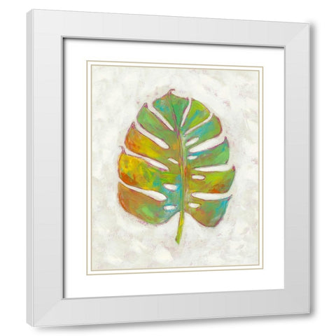 Vacation Palms III White Modern Wood Framed Art Print with Double Matting by Zarris, Chariklia