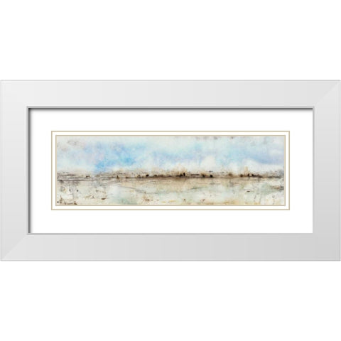 Panoramic I White Modern Wood Framed Art Print with Double Matting by OToole, Tim
