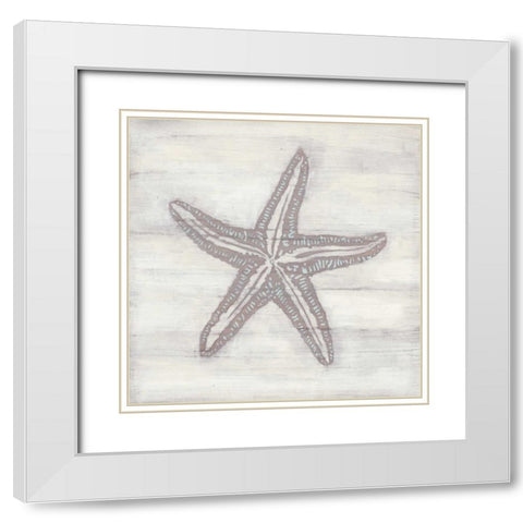 Driftwood Silhouette I White Modern Wood Framed Art Print with Double Matting by Vess, June Erica
